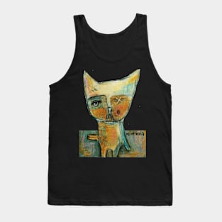 One-Eyed Cat Tank Top